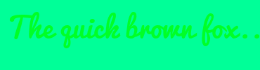 Image with Font Color 00FF27 and Background Color 00FF98